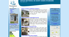 Desktop Screenshot of notaire-saintaubin.fr